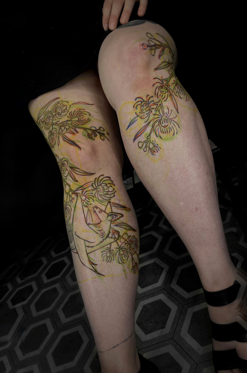 Bat & eucalyptus concept